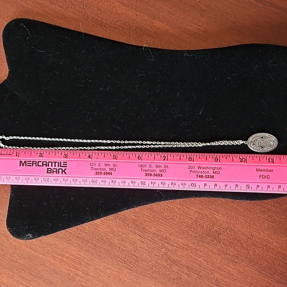 Miraculous Medal Pendant Necklace with Chain Silver-tone - Picture 6 of 9